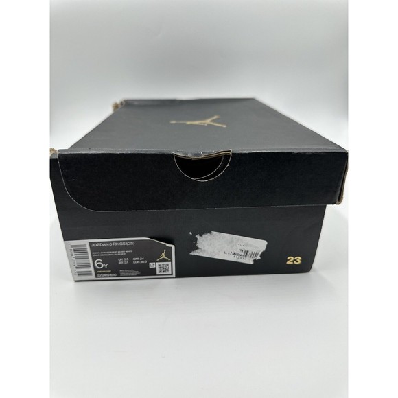 *NEW* Youth NIKE AIR Jordan 6 Rings J (GS)  CORAL CHALK (323419 616) Size 6 - Picture 13 of 14